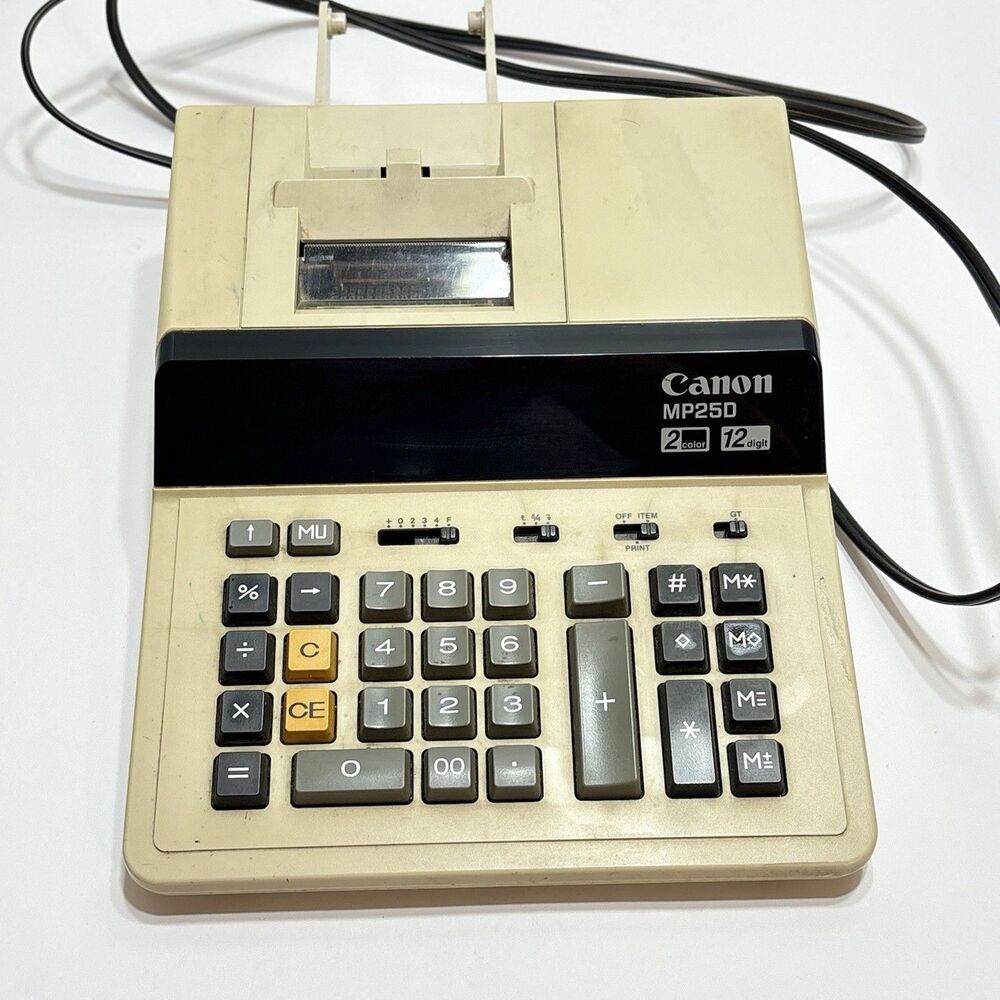 Canon MP25D Desktop Calculator XL Display 12 Digital - Tested Working